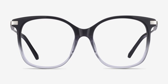 Celestial Black Clear AcetateEyeglass Frames from EyeBuyDirect, Front View