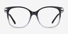 Celestial Black Clear AcetateEyeglass Frames from EyeBuyDirect, Front View