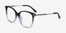 Celestial Black Clear AcetateEyeglass Frames from EyeBuyDirect, Angle View