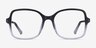 Clematis Black Clear AcetateEyeglass Frames from EyeBuyDirect, Front View