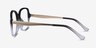 Clematis Black Clear AcetateEyeglass Frames from EyeBuyDirect, Side View