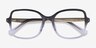 Clematis Black Clear AcetateEyeglass Frames from EyeBuyDirect, Closed View