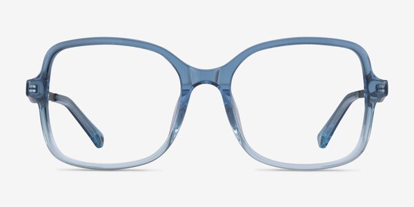 Clematis Clear Blue Acetate Eyeglass Frames