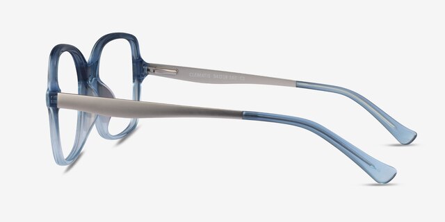 Clematis Clear Blue AcetateEyeglass Frames from EyeBuyDirect, Side View