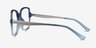 Clematis Clear Blue AcetateEyeglass Frames from EyeBuyDirect, Side View