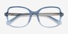 Clematis Clear Blue AcetateEyeglass Frames from EyeBuyDirect, Closed View