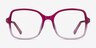 Clematis Clear Pink AcetateEyeglass Frames from EyeBuyDirect, Front View