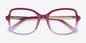 Clematis Clear Pink AcetateEyeglass Frames from EyeBuyDirect, Closed View