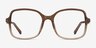 Clematis Clear Brown AcetateEyeglass Frames from EyeBuyDirect, Front View