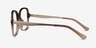 Clematis Clear Brown AcetateEyeglass Frames from EyeBuyDirect, Side View
