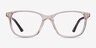 Paint Clear Pink Floral PlasticEyeglass Frames from EyeBuyDirect, Front View