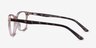 Paint Clear Pink Floral PlasticEyeglass Frames from EyeBuyDirect, Side View