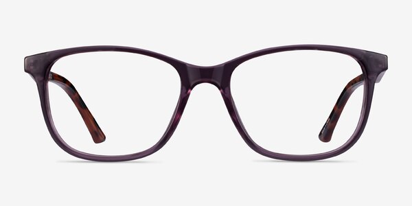 Paint Purple Tortoise Plastique Montures de lunettes de vue