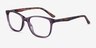 Paint Purple Tortoise PlasticEyeglass Frames from EyeBuyDirect, Angle View