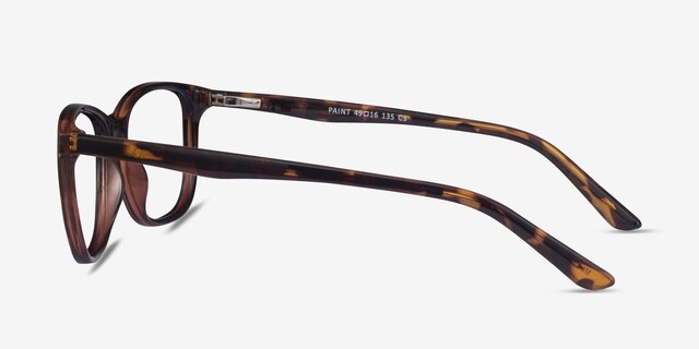 Paint Tortoise PlasticEyeglass Frames from EyeBuyDirect, Side View
