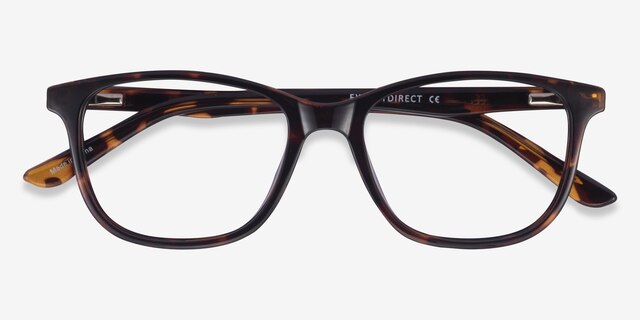 Paint Tortoise PlasticEyeglass Frames from EyeBuyDirect, Closed View