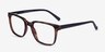 Boat Tortoise Navy PlasticEyeglass Frames from EyeBuyDirect, Angle View