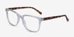Boat Clear Tortoise PlasticEyeglass Frames from EyeBuyDirect, Angle View