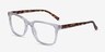 Boat Clear Tortoise PlasticEyeglass Frames from EyeBuyDirect, Angle View