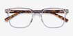 Boat Clear Tortoise PlasticEyeglass Frames from EyeBuyDirect, Closed View