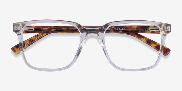 Boat Clear Tortoise PlasticEyeglass Frames from EyeBuyDirect, Closed View
