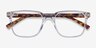 Boat Clear Tortoise PlasticEyeglass Frames from EyeBuyDirect, Closed View