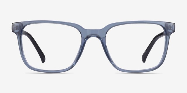 Boat Clear Blue PlasticEyeglass Frames from EyeBuyDirect, Front View