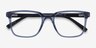 Boat Clear Blue PlasticEyeglass Frames from EyeBuyDirect, Closed View