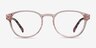 Cool Clear Pink Floral PlasticEyeglass Frames from EyeBuyDirect, Front View