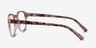 Cool Clear Pink Floral PlasticEyeglass Frames from EyeBuyDirect, Side View