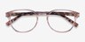Cool Clear Pink Floral PlasticEyeglass Frames from EyeBuyDirect, Closed View