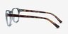 Cool Clear Blue Tortoise PlasticEyeglass Frames from EyeBuyDirect, Side View