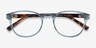 Cool Clear Blue Tortoise PlasticEyeglass Frames from EyeBuyDirect, Closed View