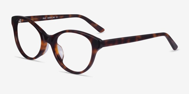 Dilly Tortoise AcetateEyeglass Frames from EyeBuyDirect, Angle View