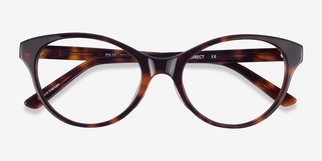 Dilly Tortoise AcetateEyeglass Frames from EyeBuyDirect, Closed View