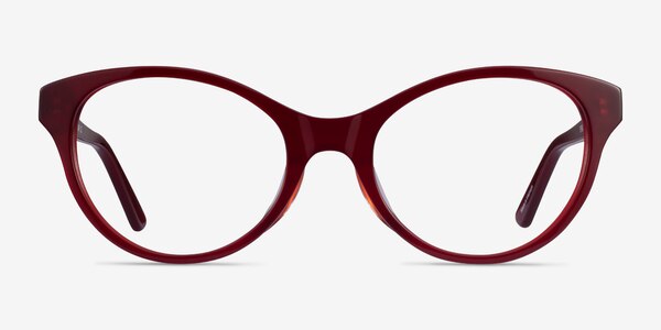 Dilly Burgundy Acétate Montures de lunettes de vue