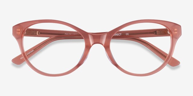 Dilly Pink AcetateEyeglass Frames from EyeBuyDirect, Closed View