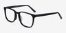 Radio Black AcetateEyeglass Frames from EyeBuyDirect, Angle View