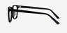 Radio Black AcetateEyeglass Frames from EyeBuyDirect, Side View