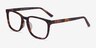Radio Matte Tortoise AcetateEyeglass Frames from EyeBuyDirect, Angle View