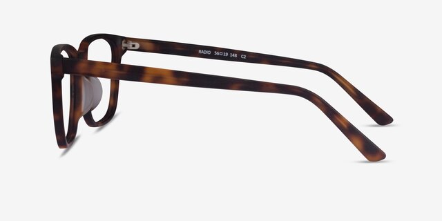 Radio Matte Tortoise AcetateEyeglass Frames from EyeBuyDirect, Side View