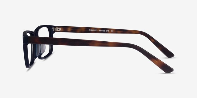 Osmotic Dark Blue Tortoise AcetateEyeglass Frames from EyeBuyDirect, Side View