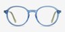 Happy Clear Blue Green AcetateEyeglass Frames from EyeBuyDirect, Front View
