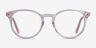 Amaze Clear Pink AcetateEyeglass Frames from EyeBuyDirect, Front View