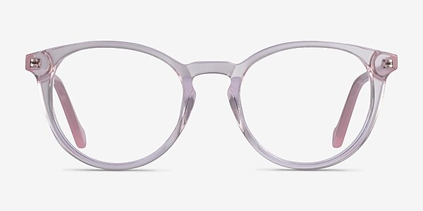 Amaze Clear Pink Acétate Montures de lunettes de vue
