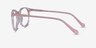 Amaze Clear Pink AcetateEyeglass Frames from EyeBuyDirect, Side View