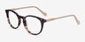 Amaze Tortoise Beige AcetateEyeglass Frames from EyeBuyDirect, Angle View