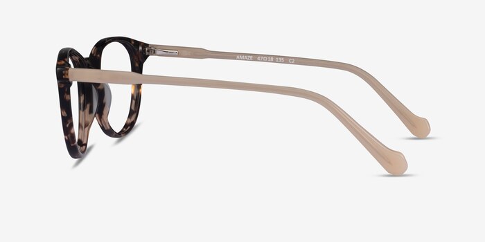 Amaze Tortoise Beige Acétate Montures de lunettes de vue d'EyeBuyDirect