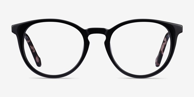 Amaze Black Tortoise AcetateEyeglass Frames from EyeBuyDirect, Front View