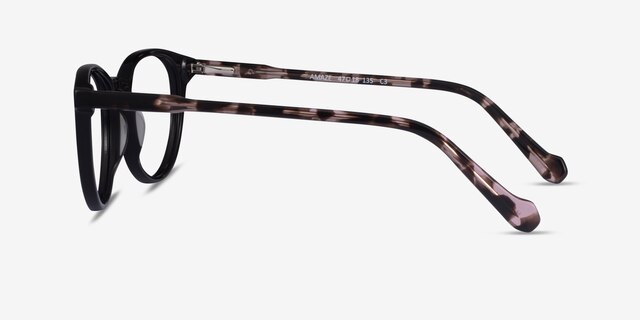 Amaze Black Tortoise AcetateEyeglass Frames from EyeBuyDirect, Side View